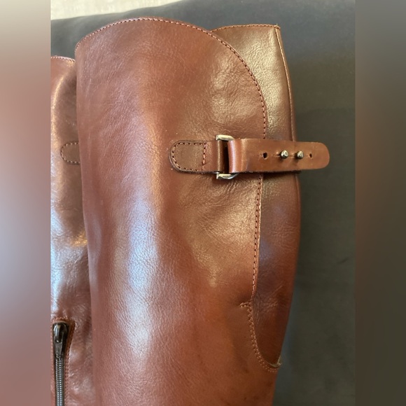 Sesto Meucci Women's Shoes Brown Leather Zip Up Knee High Fashion Boots Size 8.5 - Picture 4 of 16